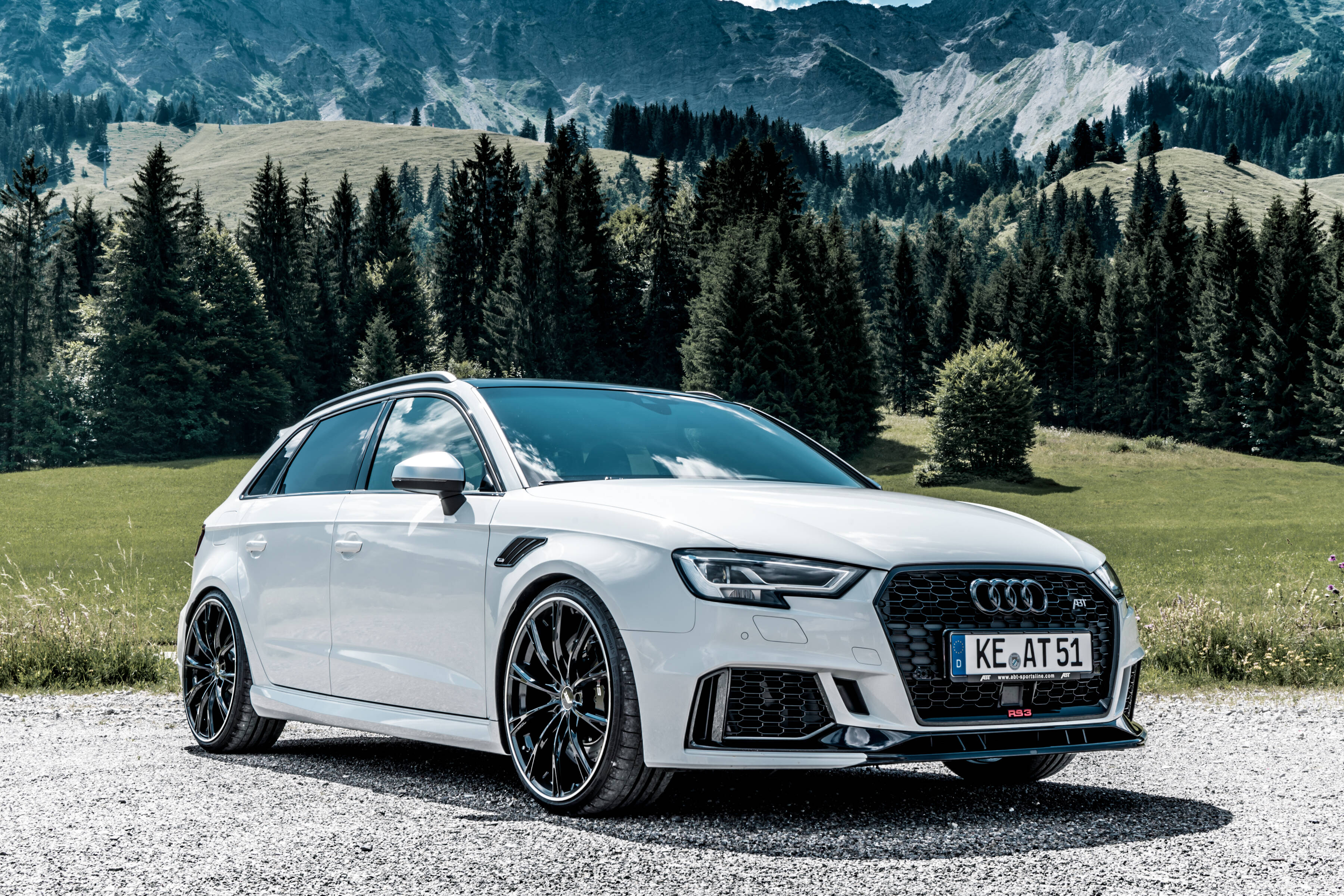 „Edelweiß“ mit 500 PS der ABT Audi RS3 Sportback NEU mit 20ZollGRFelgen Audi Tuning, VW