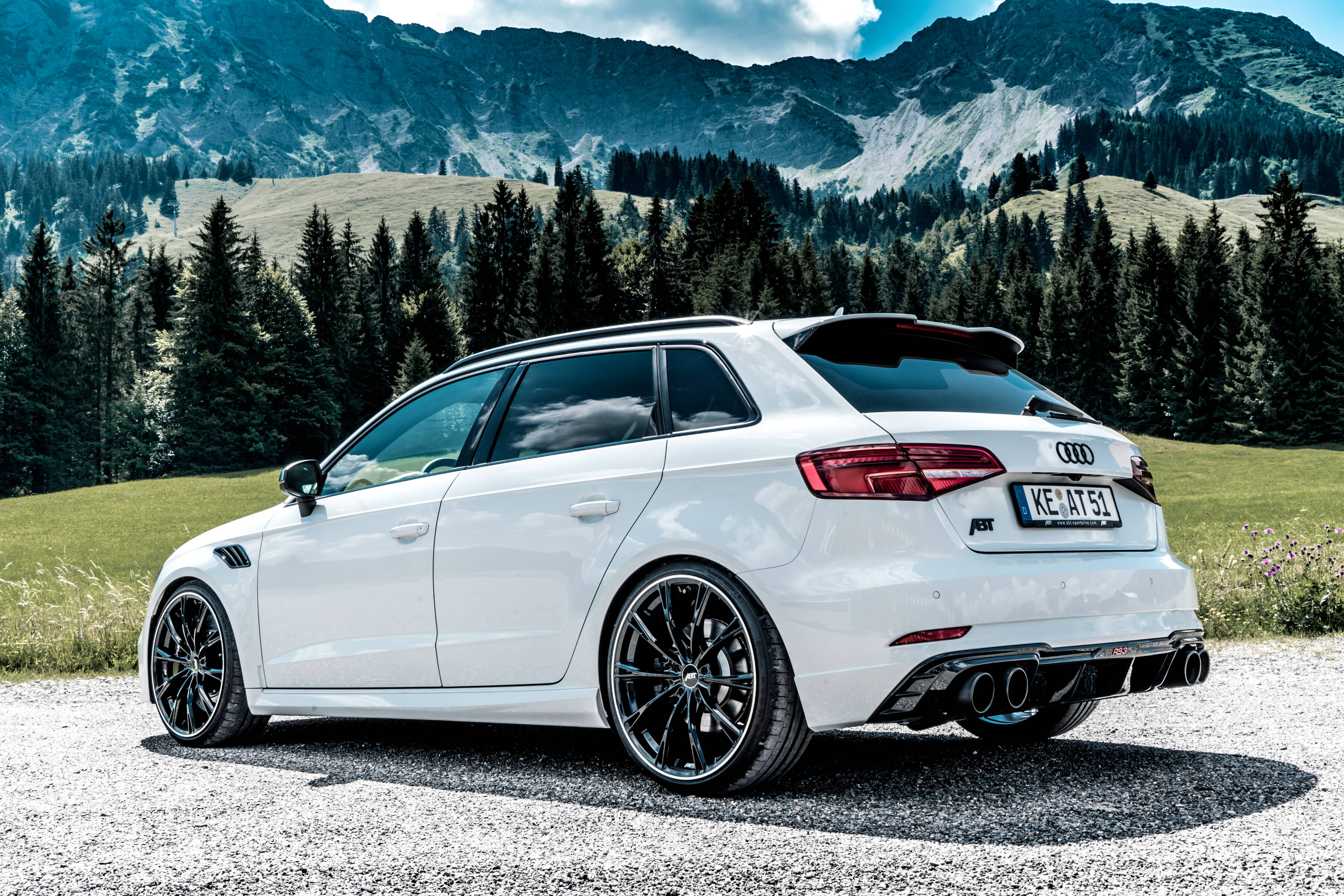 „Edelweiß“ mit 500 PS der ABT Audi RS3 Sportback NEU mit 20ZollGR